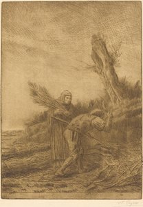 Os fabricantes de galhos Os paneleiros. de Alphonse Legros