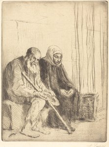 Dois mendigos Os dois mendigos. de Alphonse Legros