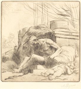 Vítima de um incêndio Vítima de um incêndio. de Alphonse Legros