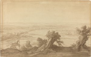 Vista sobre o país plano de Alphonse Legros