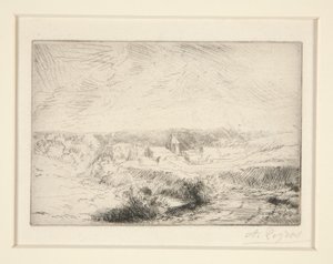 Village de Wimille, pres Boulogne (Vila de Wimille perto de Boulogne) de Alphonse Legros