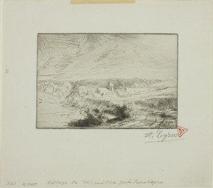 Aldeia de Wimille, perto de Boulogne de Alphonse Legros