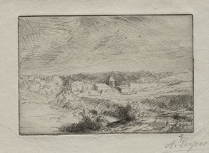 Aldeia de Wimille, perto de Boulogne de Alphonse Legros