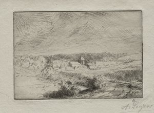Aldeia de Wimille, perto de Boulogne. de Alphonse Legros