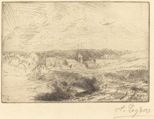 Aldeia de Wimille, perto de Boulogne Aldeia de Wimille, pres Boulogne. de Alphonse Legros