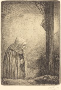 Mulher ao pé da cruz Femme au calvaire. de Alphonse Legros