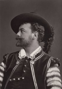 Retrato de Victor Maurel (1848-1923) Barítono francês como Don Giovanni de Mozart - fotografia de Alphonse Justin Liebert (1827-1914)