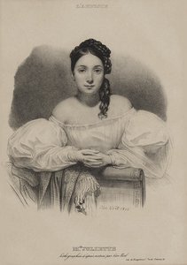 Retrato de Mademoiselle Juliette Drouet. de Alphonse Leon Noel