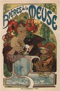 Cervejas do Mosaico de Alphonse Marie Mucha
