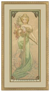 Four Seasons: Primavera de 1900 de Alphonse Mucha