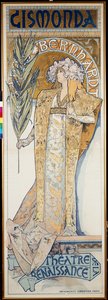 Gismonda, Teatro do Renascimento, 1894 de Alphonse Mucha