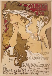 Salon des Cent, 1896 de Alphonse Mucha