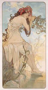 Verão; Ete, c.1896 de Alphonse Mucha