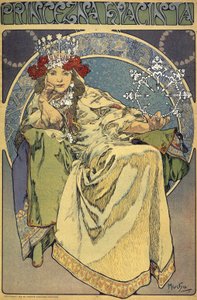 "A princesa Hyacinthe" (Princezna Hyacinta) de Alphonse Marie Mucha