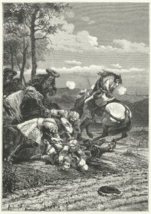 Morte do Marechal Turenne na Batalha de Salzbach de Alphonse Marie de (after) Neuville