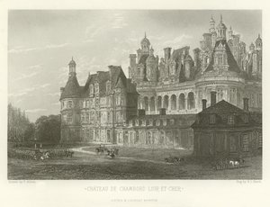Castelo de Chambord-Loir-et-Cher de Alphonse Marie de Neuville