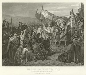 A Submissão de Witikind, AD 785 de Alphonse Marie de Neuville