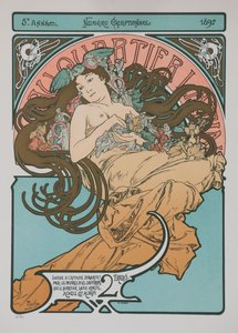 No Quartier Latin, 1897. de Alphonse Mucha