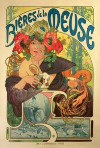 Cervejas do Meuse de Alphonse Mucha