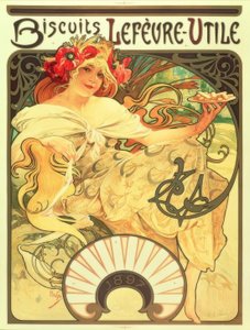 Cookies Lefèvre-Utile de Alphonse Mucha