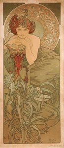 Esmeralda Da série As jóias de Alphonse Mucha