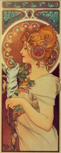 primavera de Alphonse Mucha
