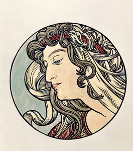 Cabeça de uma mulher