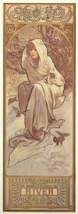 Inverno de Alphonse Mucha