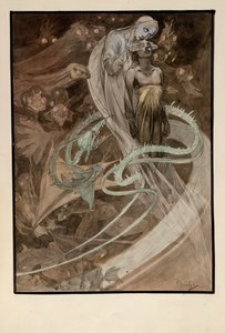 Ilustração para a edição ilustrada Le Pater de Alphonse Mucha