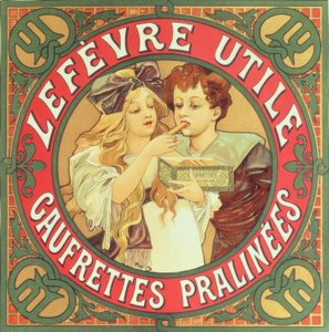 Bolachas Lefèvre-Utile - Praline de Alphonse Mucha