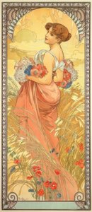 o Verão de Alphonse Mucha