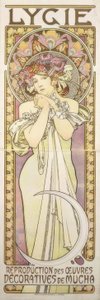Lygie - Reprodução das obras decorativas de Mucha de Alphonse Mucha