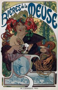 Cartaz para as Bieres de la Meuse, 1897