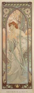 Devaneio da noite de Alphonse Mucha