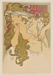 [Salão dos Cem. Março-abril de 1896 (prova antes da publicação)] de Alphonse Mucha