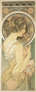 primavera de Alphonse Mucha