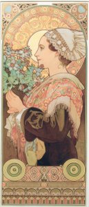 Silberdistel de Alphonse Mucha