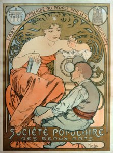 Sociedade Popular de Belas Artes - Arte ensinada ao povo de Alphonse Mucha
