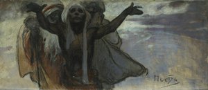 Estudo para a epopeia eslava de Alphonse Mucha