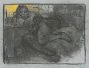 O bebedor do absinto, 1900-1905 de Alphonse Mucha
