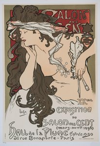 XXª exposição do Salon des Cent, 1896. de Alphonse Mucha