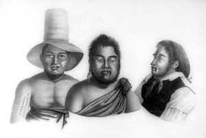 Retratos de chefes das Ilhas Sandwich, 1819.