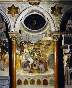 Soldados a jogar dados (fresco) de Altichiero da Zevio