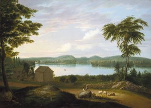 Vista de Springfield no rio Connecticut, 1819