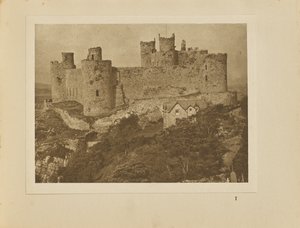 Castelo de Harlech visto da rocha de Alvin Langdon Coburn