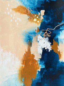 Azul Dinâmico Dourado de Alyson Storms