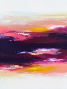 Pôr-do-sol abstrato e vibrante de Alyson Storms