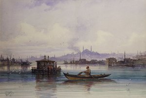 No Bósforo, 1865 de Amadeo Preziosi
