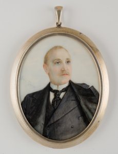 Retrato de um homem, possivelmente Richard Townsend de Amalia Kussner