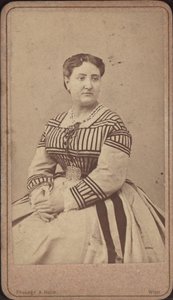 Retrato da cantora de ópera Carlotta Patti 1835-1889. de Amand Helm